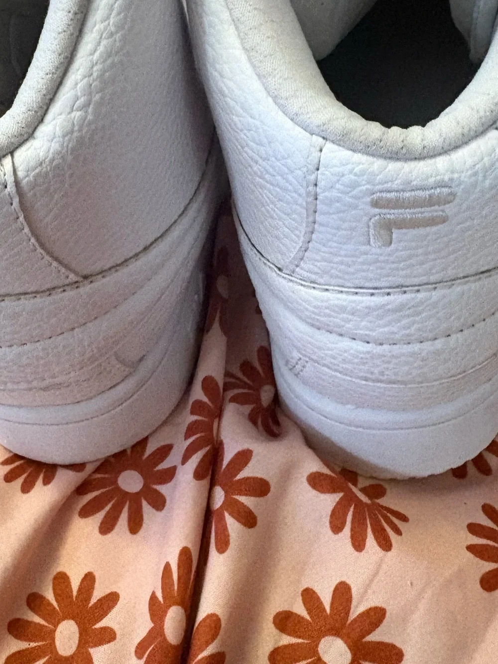 Fila White High-Top Lace-Up Sneakers with Ankle Strap